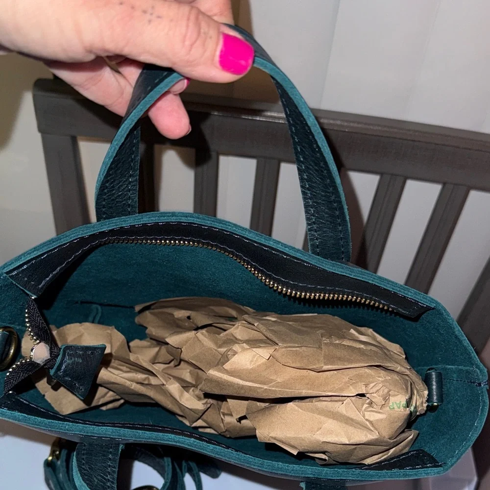 EUCC Portland Leather - mini crossbody tote zipper - Boreal - Picture 3 of 3